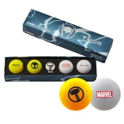 Volvik- Marvel Edition Golf Balls with Hat Clip Ball Marker Thor