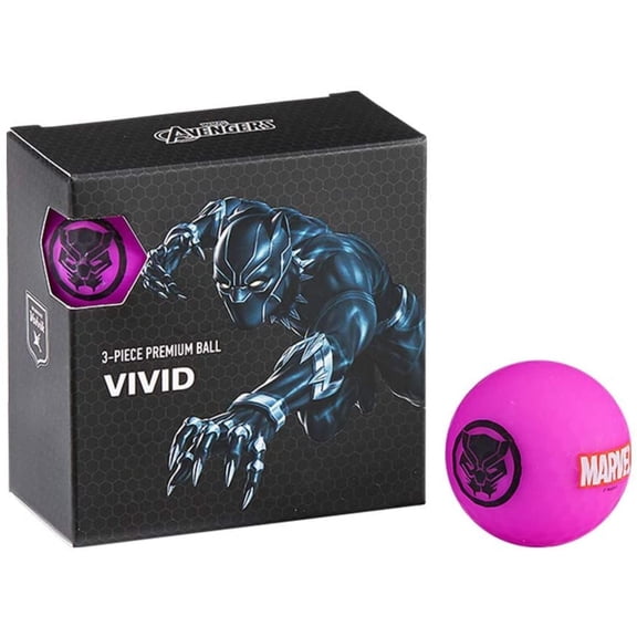 Volvik Marvel Golf Balls 4 Pack, Black Panther