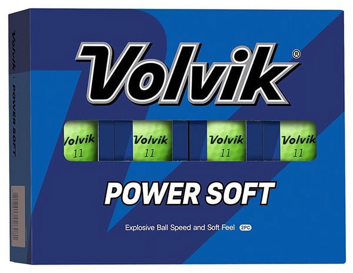 Volvik Golf Power Soft Golf Balls 12 (1 Dozen), Green -