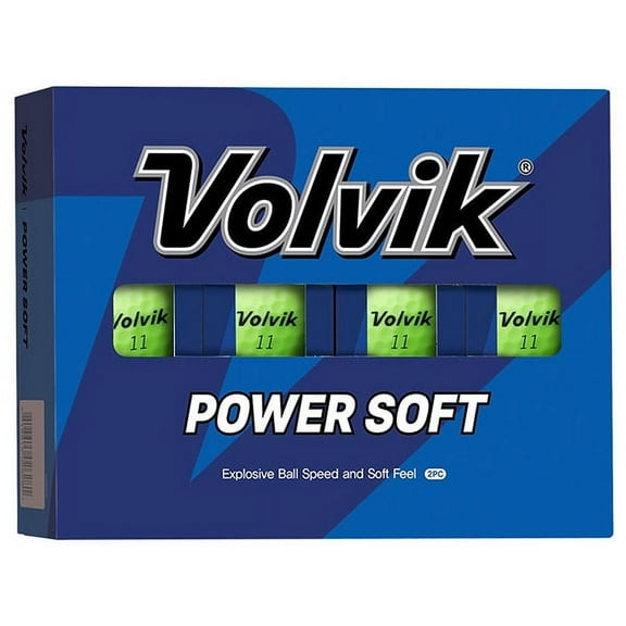 Volvik Golf Power Soft Golf Balls 12 (1 Dozen), Green -