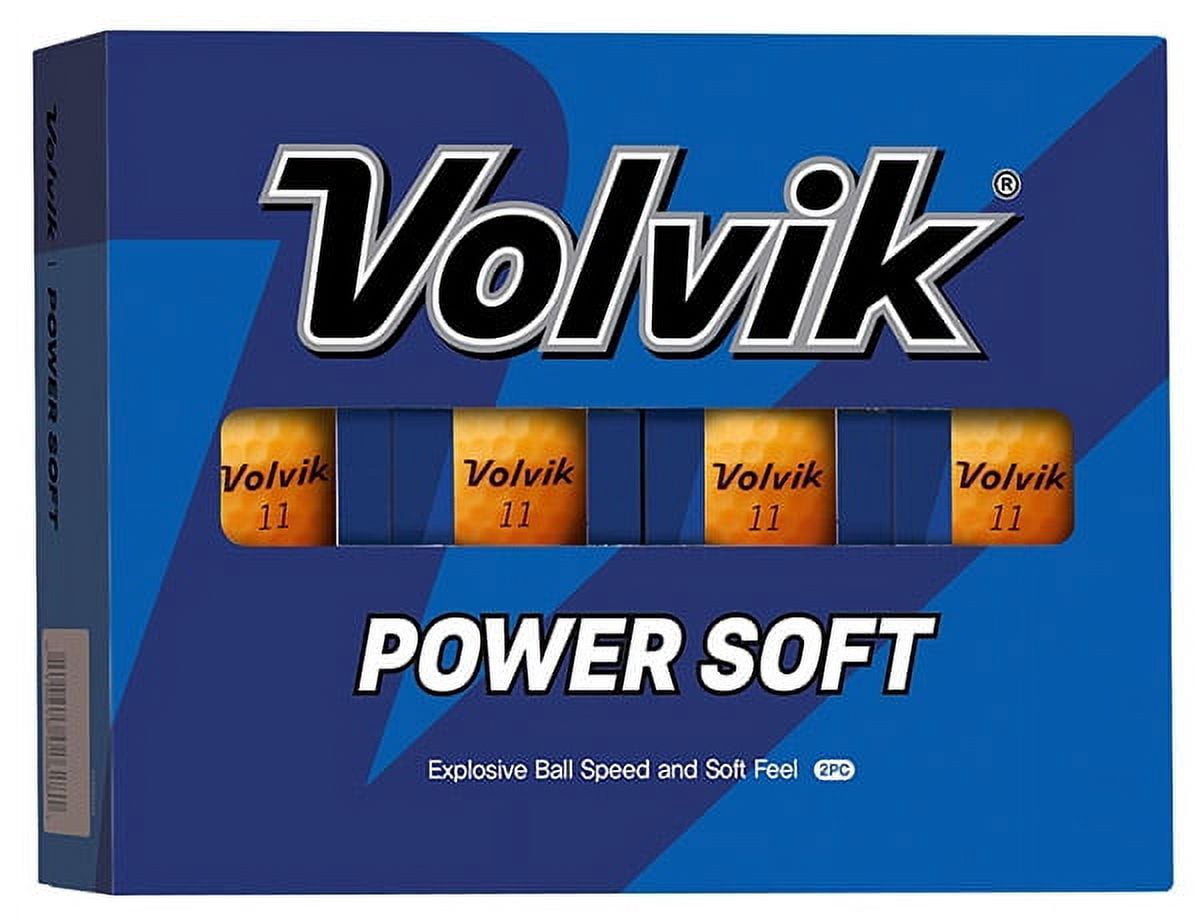 Volvik Golf Power Soft Golf Balls 12 (1 Dozen), Orange -