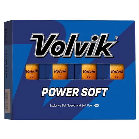 Volvik Golf Power Soft Golf Balls 12 (1 Dozen), Orange -