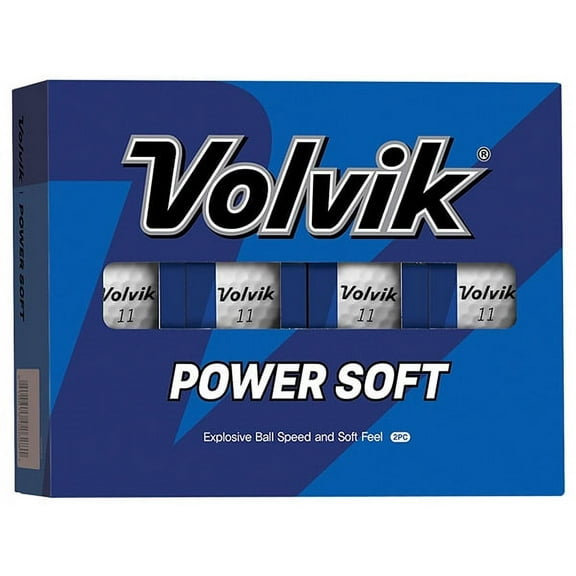 Volvik Golf Power Soft Golf Balls 12 (1 Dozen), White -