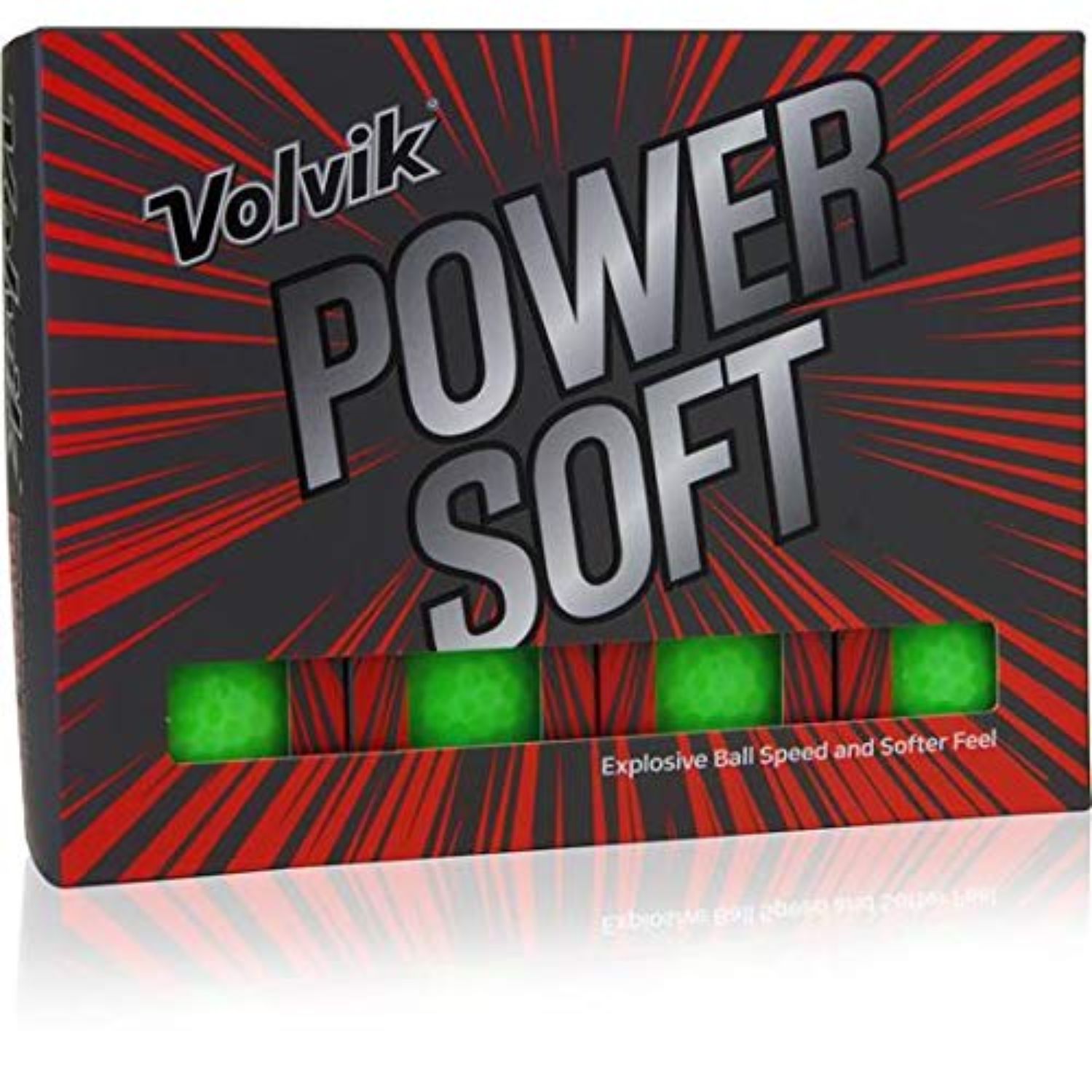 Volvik Power Soft Volvik Power Soft Golf Balls Dozen - Gloss Green - Walmart.com