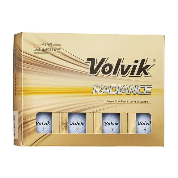 Volvik Radiance White Golf Balls (One Dozen) Titanium Core