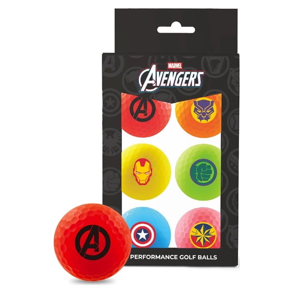 Volvik Vimat Marvel Avengers Golf Balls 6-Pack Variety Set - Multiple Characters