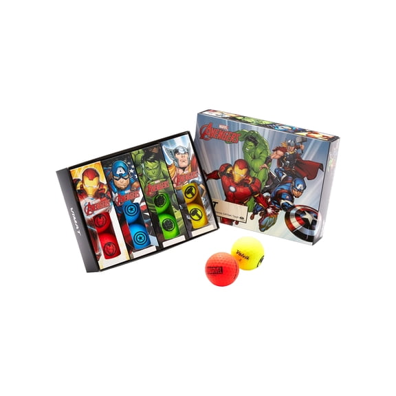 Volvik Vimat Soft Marvel Avengers Golf Balls Multicolor12 (1 Dozen) -