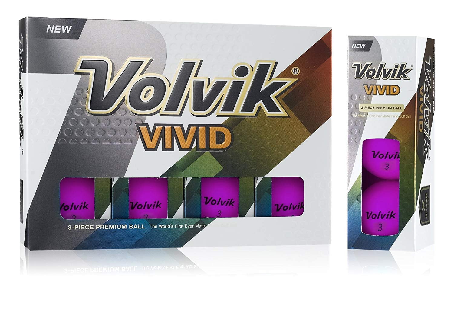 Volvik Vivid Golf Balls 2018 (Matte Finish)