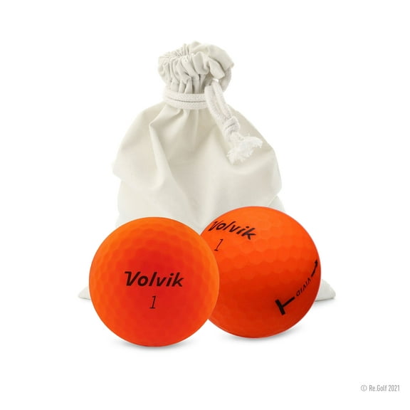 Volvik Vivid Orange - Quantity 12 in Eco-Friendly Bag (Professionally Recycled)