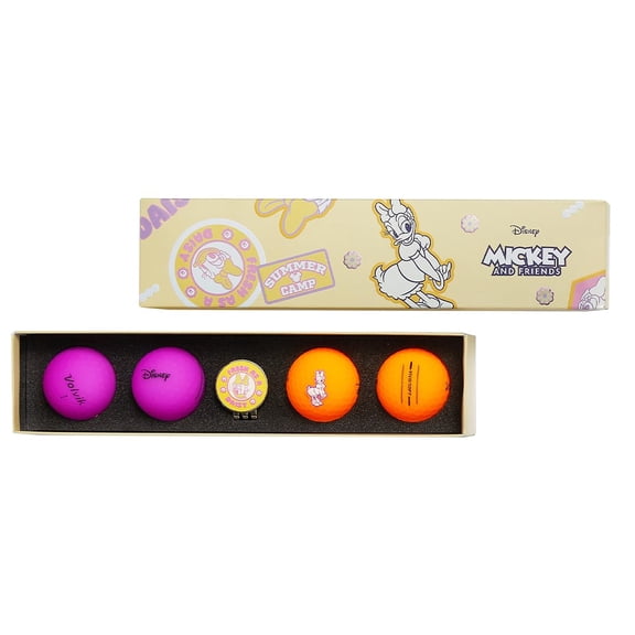 Volvik Vivid Soft: Daisy Duck Golf Ball Gift Set With Disney Ball Marker
