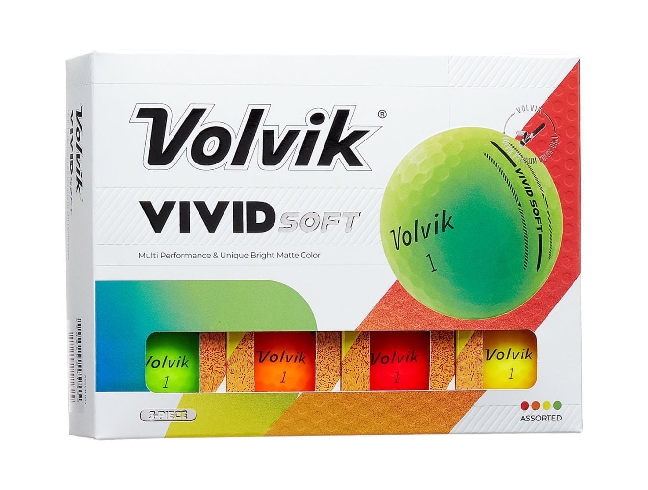 Volvik Vivid Soft Golf Balls (One Dozen)( Assorted)