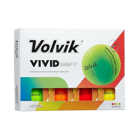 Volvik Vivid Soft Golf Balls (One Dozen)( Assorted)