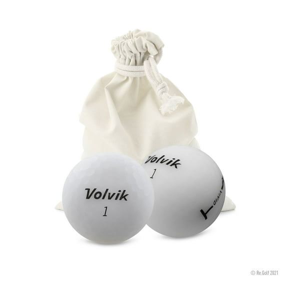 Volvik Vivid White - Quantity 12 in Eco-Friendly Bag (Professionally Recycled)