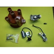 Volvo Penta 4 Cylinder Tune Up Kit Points Condenser Rotor Distributor Cap AQ125 AQ131 841263 by FASWORX