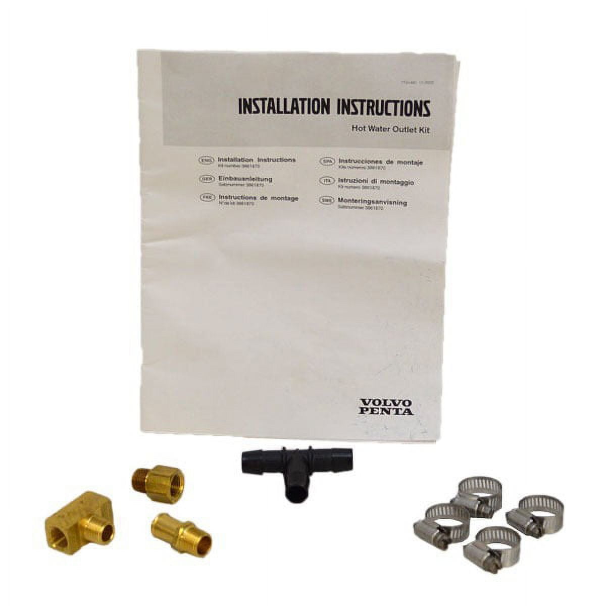 Volvo Penta Boat Water Outlet Fitting 3861870 Kit