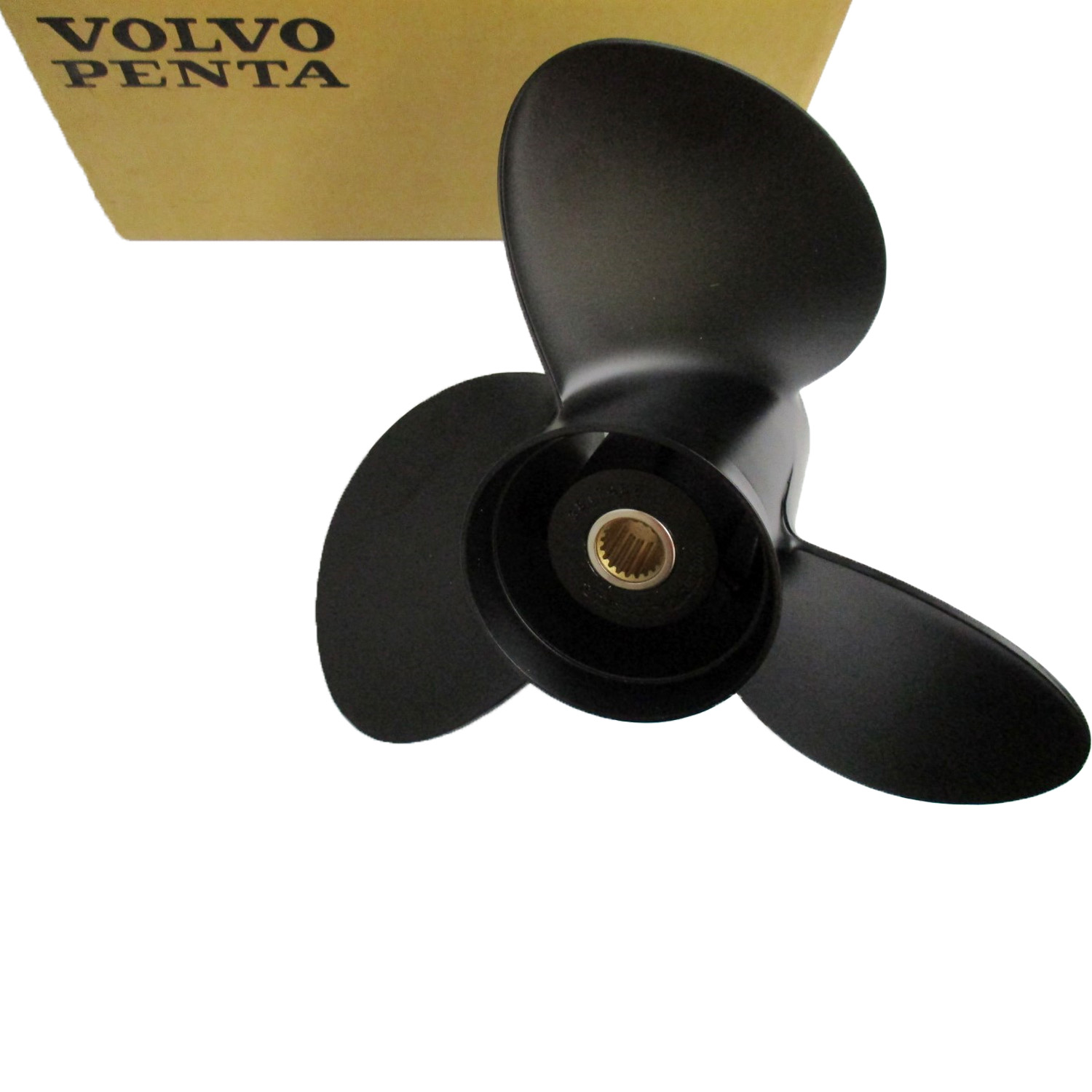 Quicksilver Black Diamond Aluminum Propeller 3Blade RH with Rubber Hub