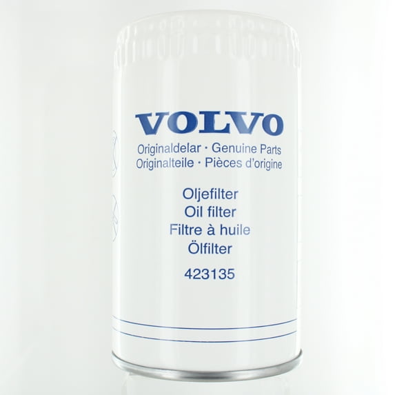 Volvo Penta New OEM White Spin On Oil Filter, 423135