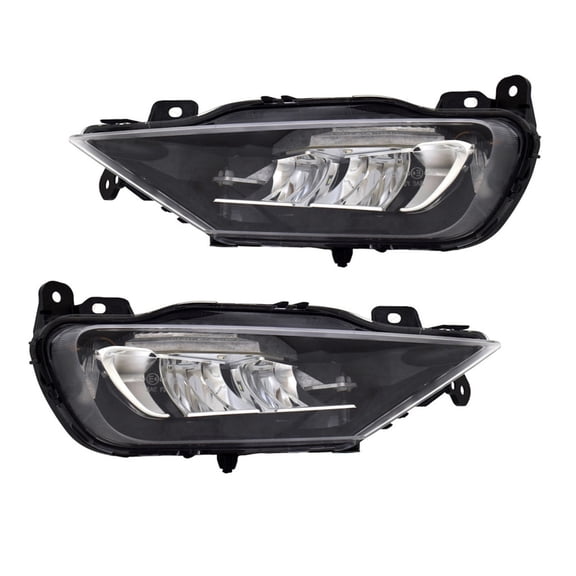 For Volvo V90 Cross Country 2017 2018 2019 2020 Fog Light Driver And Passenger Side | Pair | CAPA Certified | LED | Clear Lens | Replacement For VO2592125, VO2593125 | 32337364, 32337365