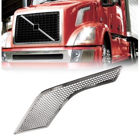 Volvo VNL 2003-2017 Chrome Side Grille Driver Left Side Air Intake Vent