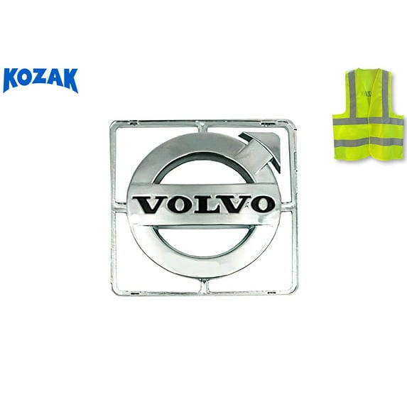 Compatible with Volvo VNL 2004-2017 Truck Chrome Grille Front Logo Emblem without Stripe Suitable