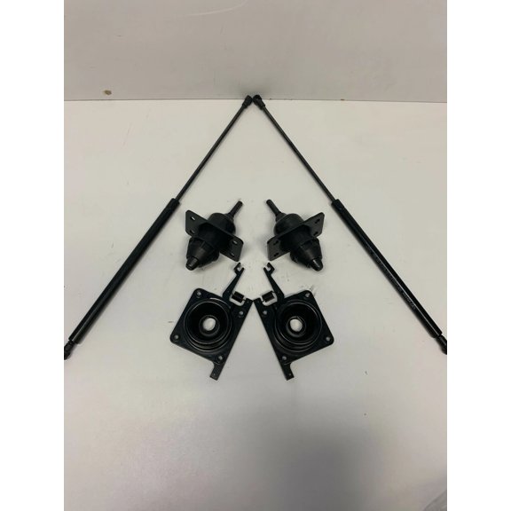 Volvo VNL Hood Suspension-Lock Set Replacement (2 Hood Shocks - 2 Pins - Left Right Latches