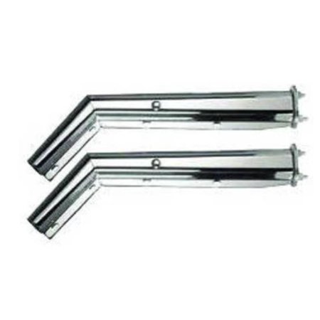 Volvo VNL Replacement Chrome Mud Flap Hangers - Set