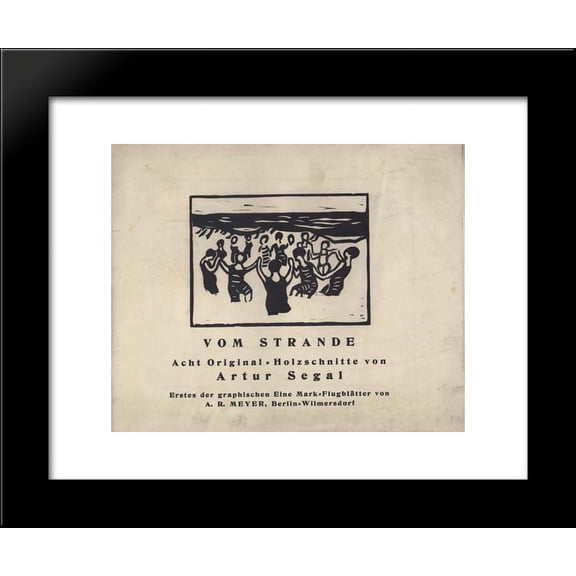 Vom Strande. Cover 20x24 Framed Art Print by Arthur Segal