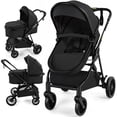 thumbnail image 1 of Vomeast Baby Stroller, Foldable Lightweight Travel Stroller, Reversible Seat, 5-Point Harness, Adjustable Canopy, Black, 1 of 14
