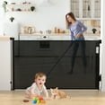thumbnail image 1 of Vomeast Retractable Gates,Extends up to 71in Wide Baby Safety Gates Dog Gate for Doorways Stairs Hallways(Black), 1 of 8