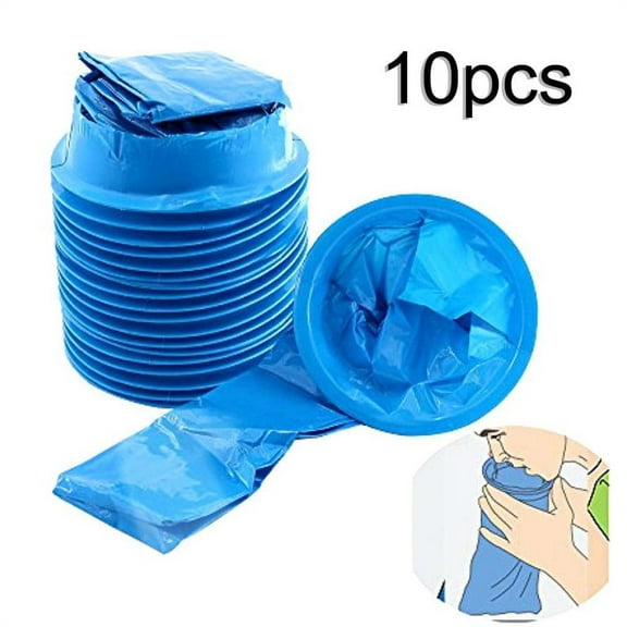 Vomit Bags Disposable  10 Pack  1000ml Emesis Bags  Leak Resistant, Medical Grade, Portable Barf Bags, Puke, Throw up, Nausea Bags for Travel Motion Sickness, Car & Aircraft, Taxi