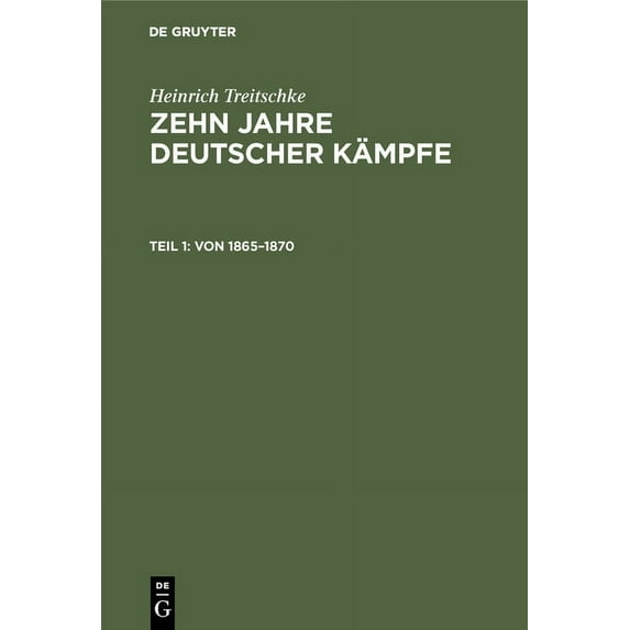 Von 1865-1870, (Hardcover)