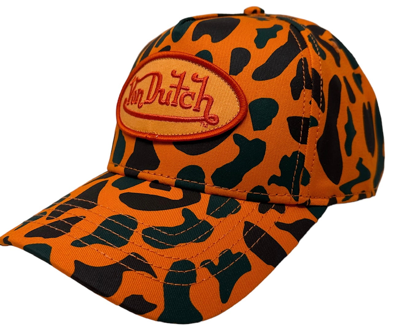 【Von Dutch】茶色 カモ柄 ロゴ メッシュ キャップ 関税送料込 Von-Dutch-Exclusive-Hat-Camo-