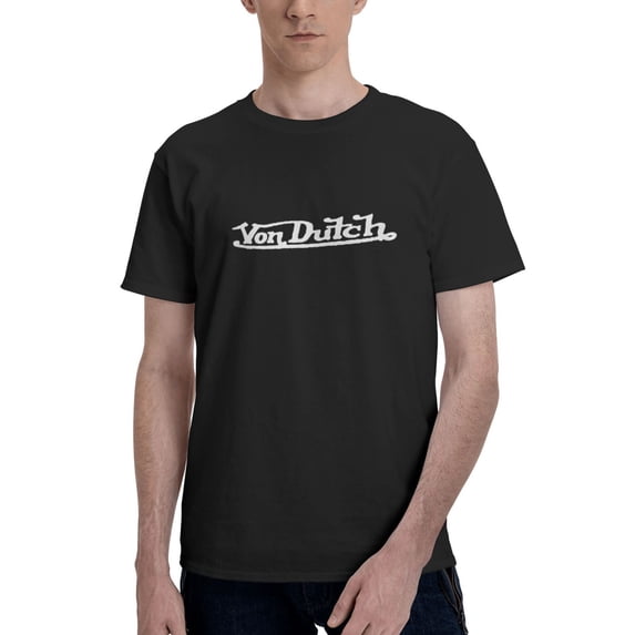 Von Dutch Men'S Basic Short Sleeve T-Shirt Black Xx-Large