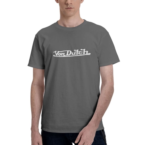 Von Dutch Men'S Basic Short Sleeve T-Shirt Deep Heather Medium