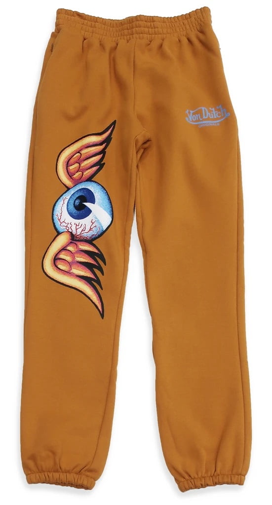 Von Dutch Men's Flying Eyeball Graphic Print Jogger Sweatpants (XXX-Large,  Mustard) - Walmart.com