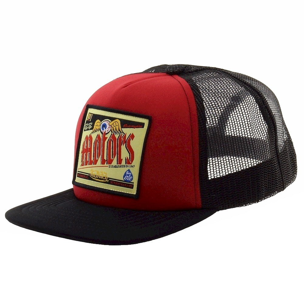 Von Dutch Men's Women's Motors Red/Black Trucker Hat One Size