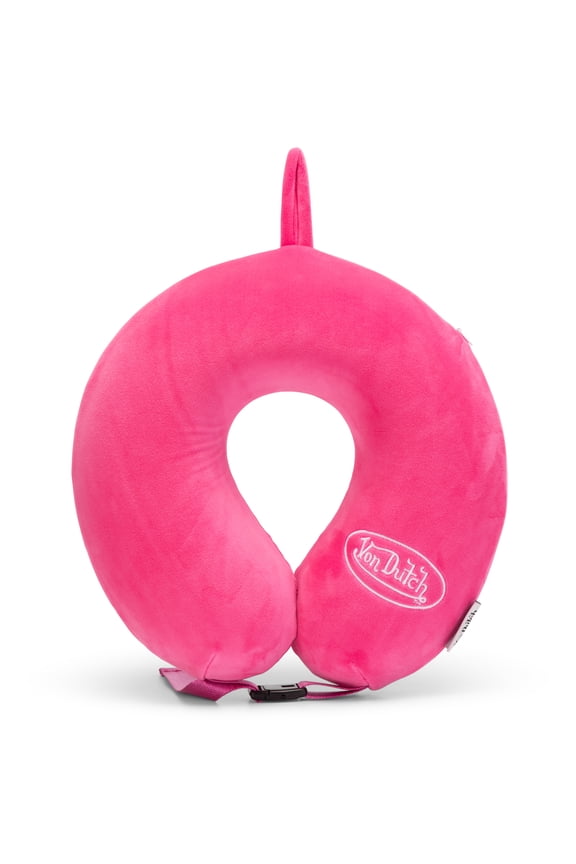 Pink Classic Memory Foam Travel Neck Pillow