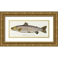 thumbnail image 1 of Von Meidinger, Baron Carl 32x15 Gold Ornate Wood Framed with Double Matting Museum Art Print Titled - Salmon Engraving, 1 of 4