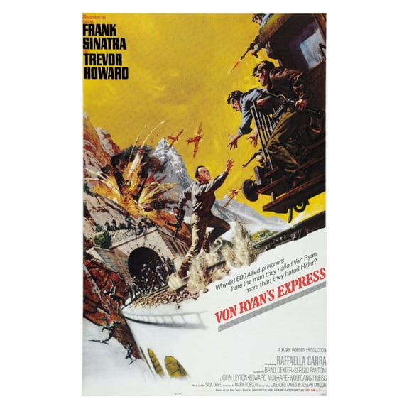Von Ryans Express Poster 12x16 Print on Metal Sign 12in x 16in Multi-Color Square Adults Poster Time