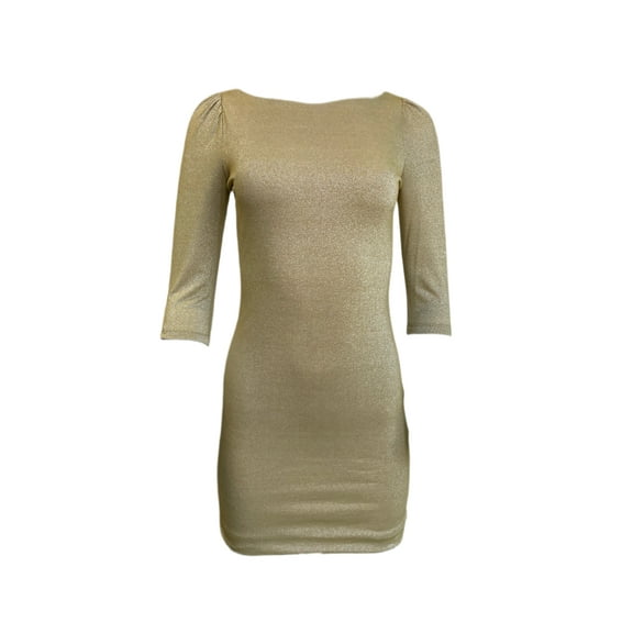 Von Vonni Women's London Dress X-Small Tropic Gold