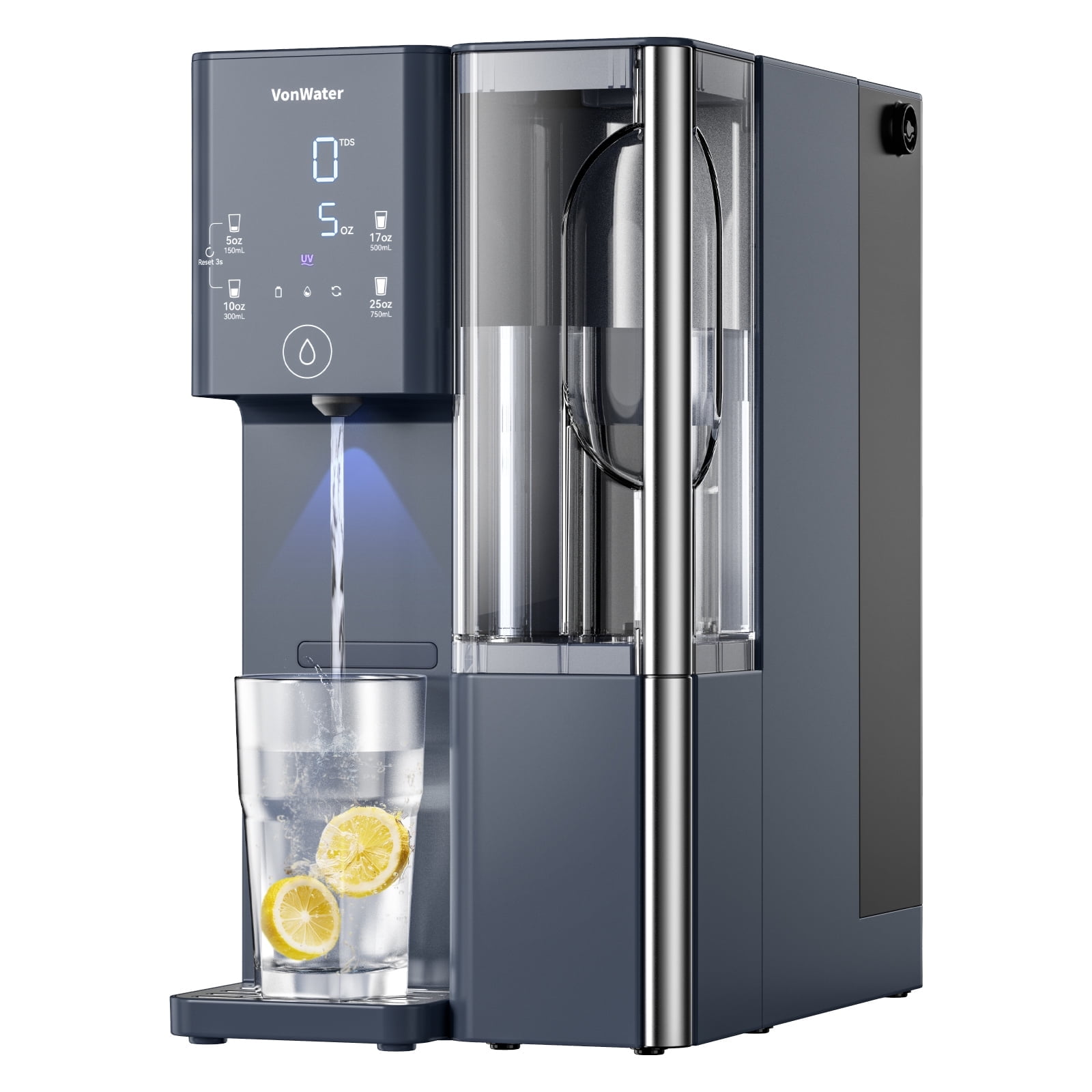 VonWater CT910 Countertop Reverse Osmosis Water Filter System, 7-Stage RO Water Filtration System, 528 Gallons Water Purifier, NSF/ANSI 372, Reduce TDS PFAS, No Installation