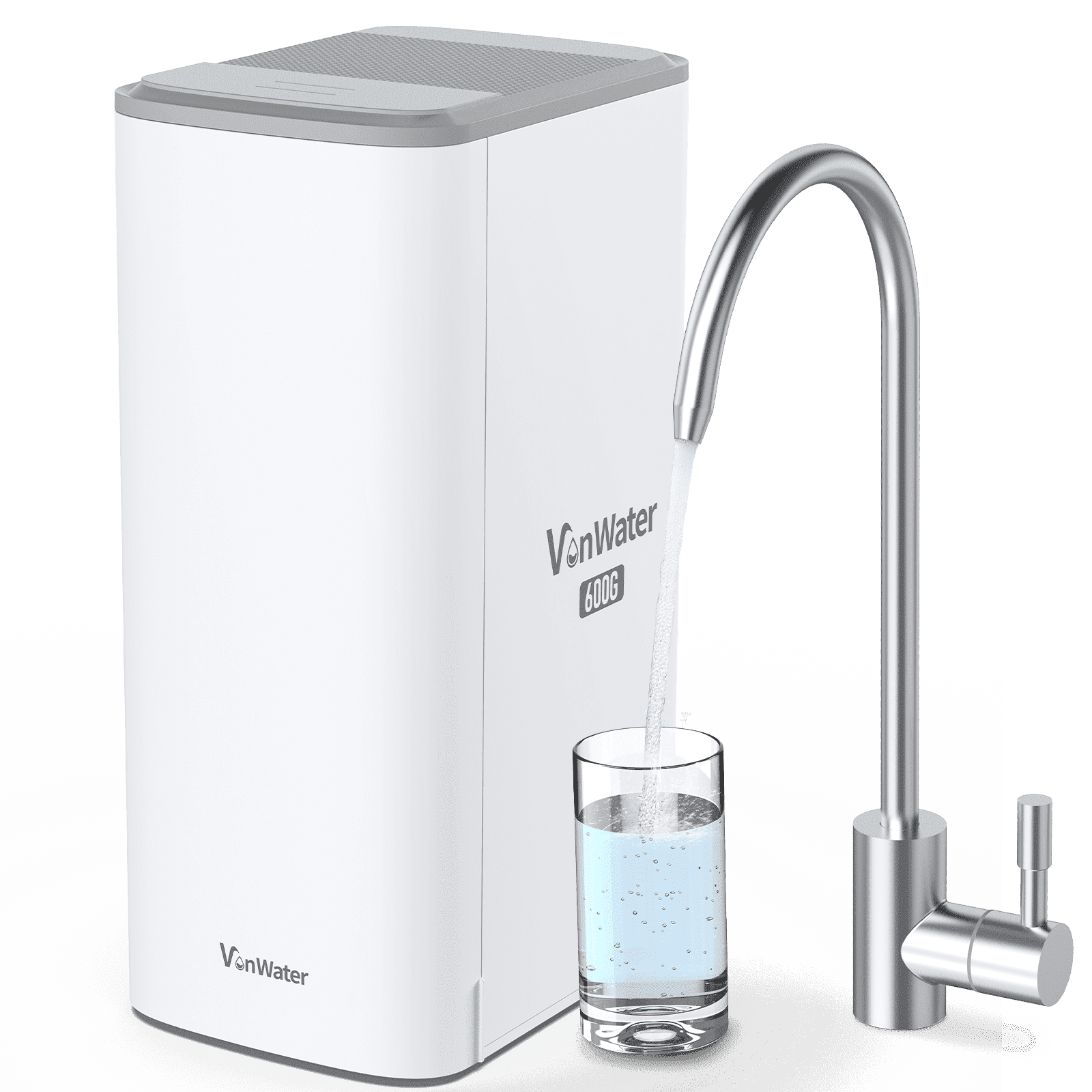 VonWater 600GPD Tankless Under Sink Reverse Osmosis Water Filter System,  5 Stage RO Filtration System, 2:1 Pure to Drain, RO Water Filtration System, Reduce TDS, NSF/ANSI 372 Listed