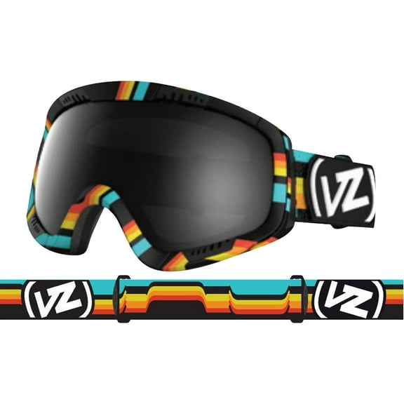 VonZipper Feenom Adult Snowmobile Goggles - Xcyte Bike - Black/Black Chrome / One Size