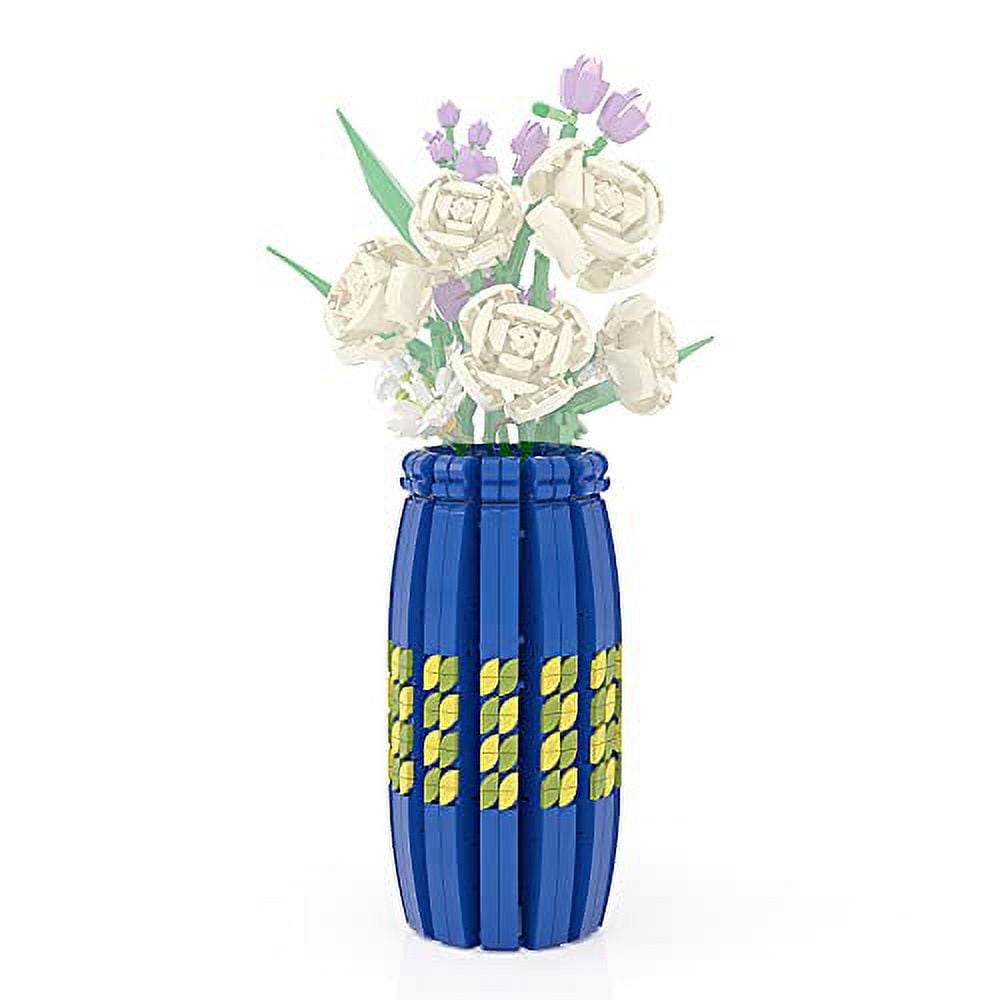 Vonado Vase for Lego Flower Bouquet 10280 Building Blocks, Flower