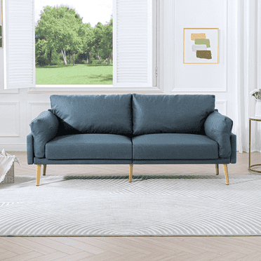 Vonanda Fabric Sofa, Blue Couch Upholstered Sofa, 72 Inch Blue Sofa, Modern Sofa for Living Room, Couch for Small Spaces, Apartment Sofa, Also for Bedroom, Office, Blue