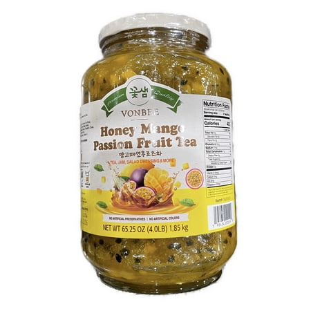 Vonbee Honey Mango Passion Fruit Tea Net wt 65.25 oz (4.0 LB) ?? ? ?? ????? ? 1.85 Kg