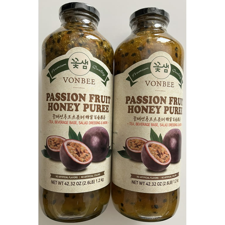 Vonbee Passion Fruit Honey Puree, 42.32 Ounce 