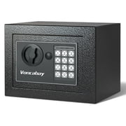 Voncabay Money Safe Box & Fireproof Bag - Digital Keypad, Sensor Light, Keypad & Key