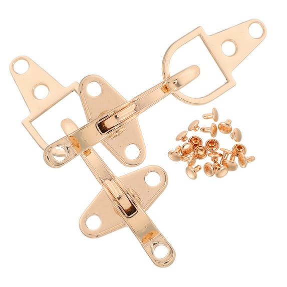 WEAVILUX 2 Sets Wrap Shawl Buckle Golden Metal Closure For Backpacks Decorative Touch Versatile Use Adults