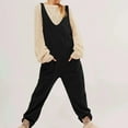 thumbnail image 1 of Voncos Jumpsuits for Women Warm Corduroy One Piece Jumpsuits Fall Winter Rompers Fall Winter Fleece Overall with Pockets, 1 of 8